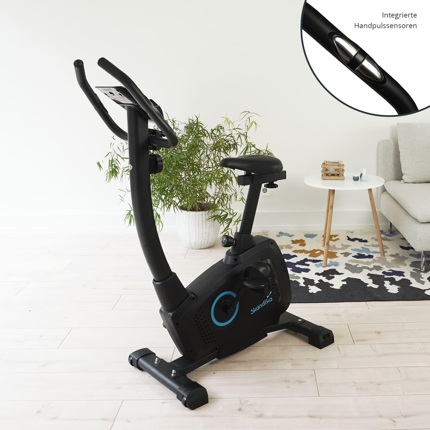 Skandika Heimtrainer Fahrrad Bragi/Cykling P6-H | Fitnessgeräte für zuhause, Fahrradergometer mit Magnetbremssystem, einstellbare Widerstandsstufen | Indoor Bike, Hometrainer, Fitness, Sport