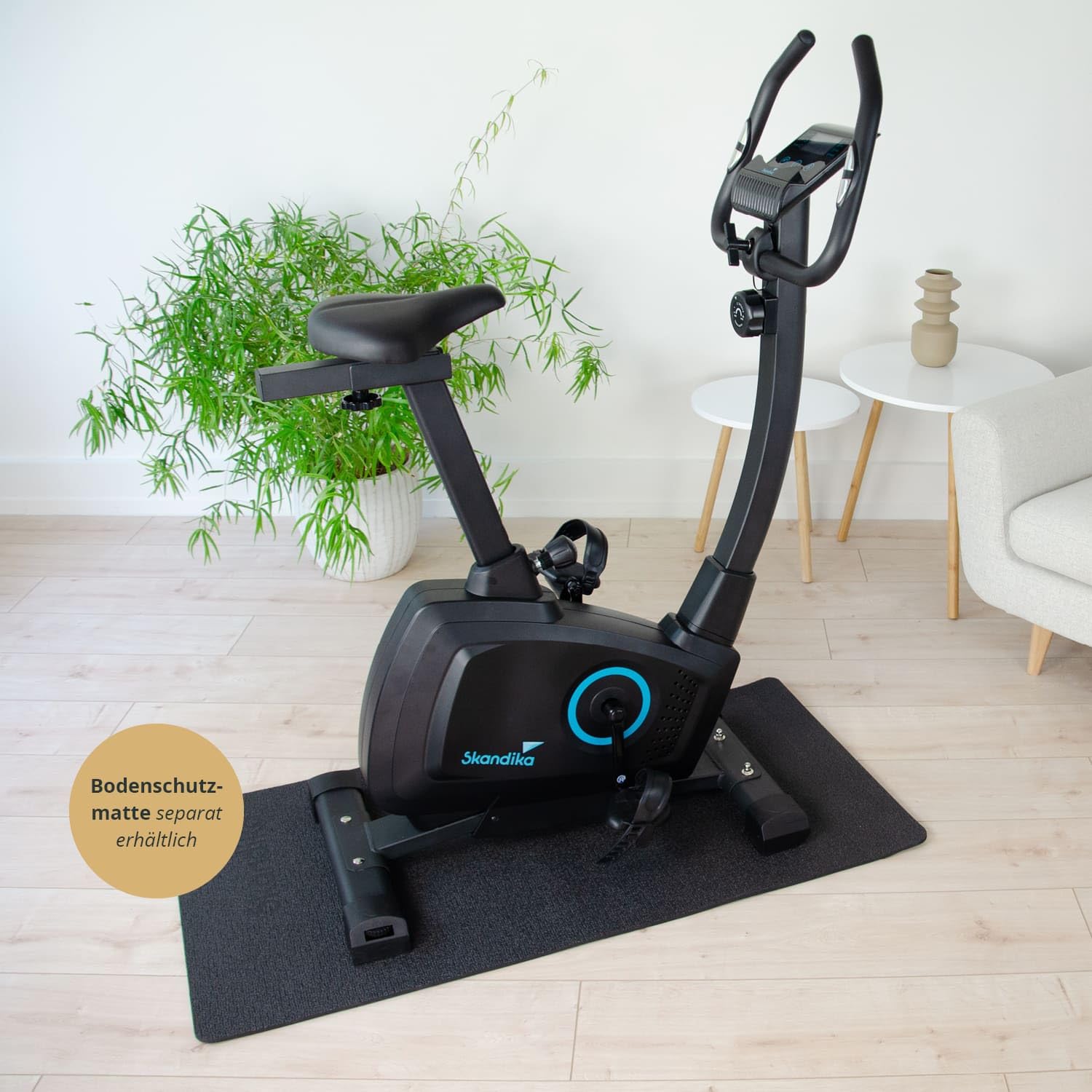 Skandika Heimtrainer Fahrrad Bragi/Cykling P6-H | Fitnessgeräte für zuhause, Fahrradergometer mit Magnetbremssystem, einstellbare Widerstandsstufen | Indoor Bike, Hometrainer, Fitness, Sport
