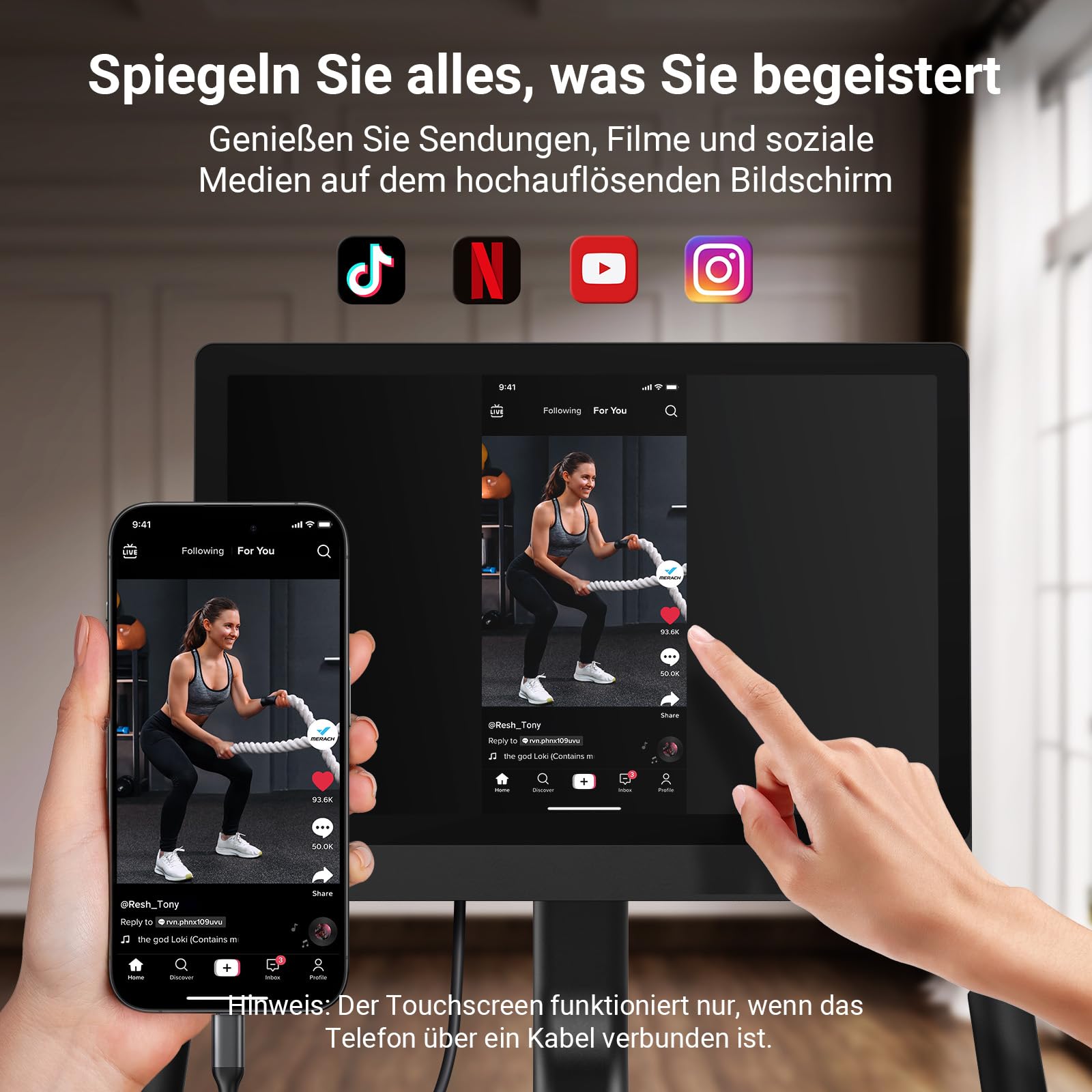 MERACH Heimtrainer Fahrrad mit Magnetischem Widerstand, Hometrainer Fahrrad, Spinning Bike Indoor