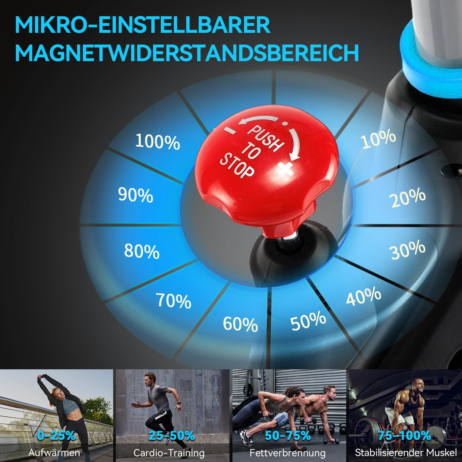 Advamsoler Heimtrainer Fahrrad mit Magnetischem Widerstand, Ergometer Hometrainer Fahrrad mit LCD-Monitor & Tablet-Halter, Leises Inoor Spinning Bike für Cardio-Training zu Hause, Bis 160 KG